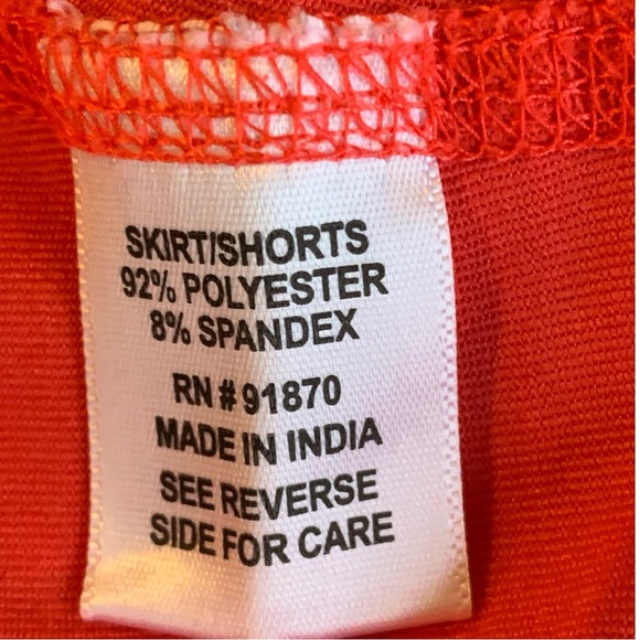 BOLLE’ ORANGE RUFFLE TENNIS, PICKLEBALL, GOLF SKORT. WOMEN’S SIZE MEDIUM - Picture 4 of 5